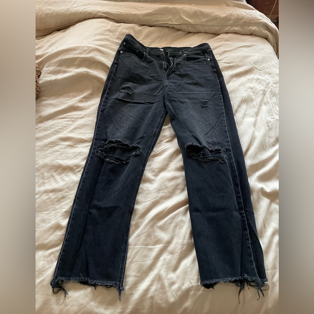 American Eagle Outfitters Black Straight Leg Jeans